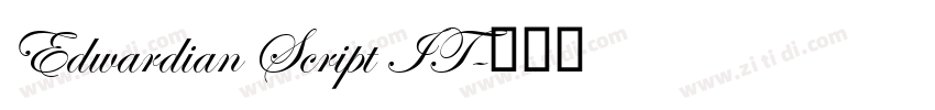 Edwardian Script IT字体转换